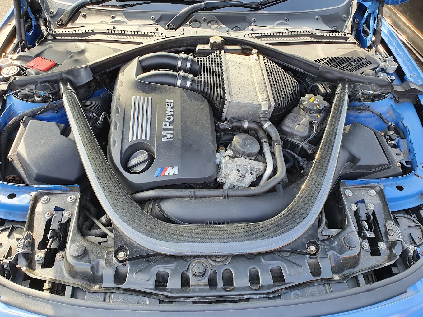 Engine bay cleaning at Marlow's Street Car Wash